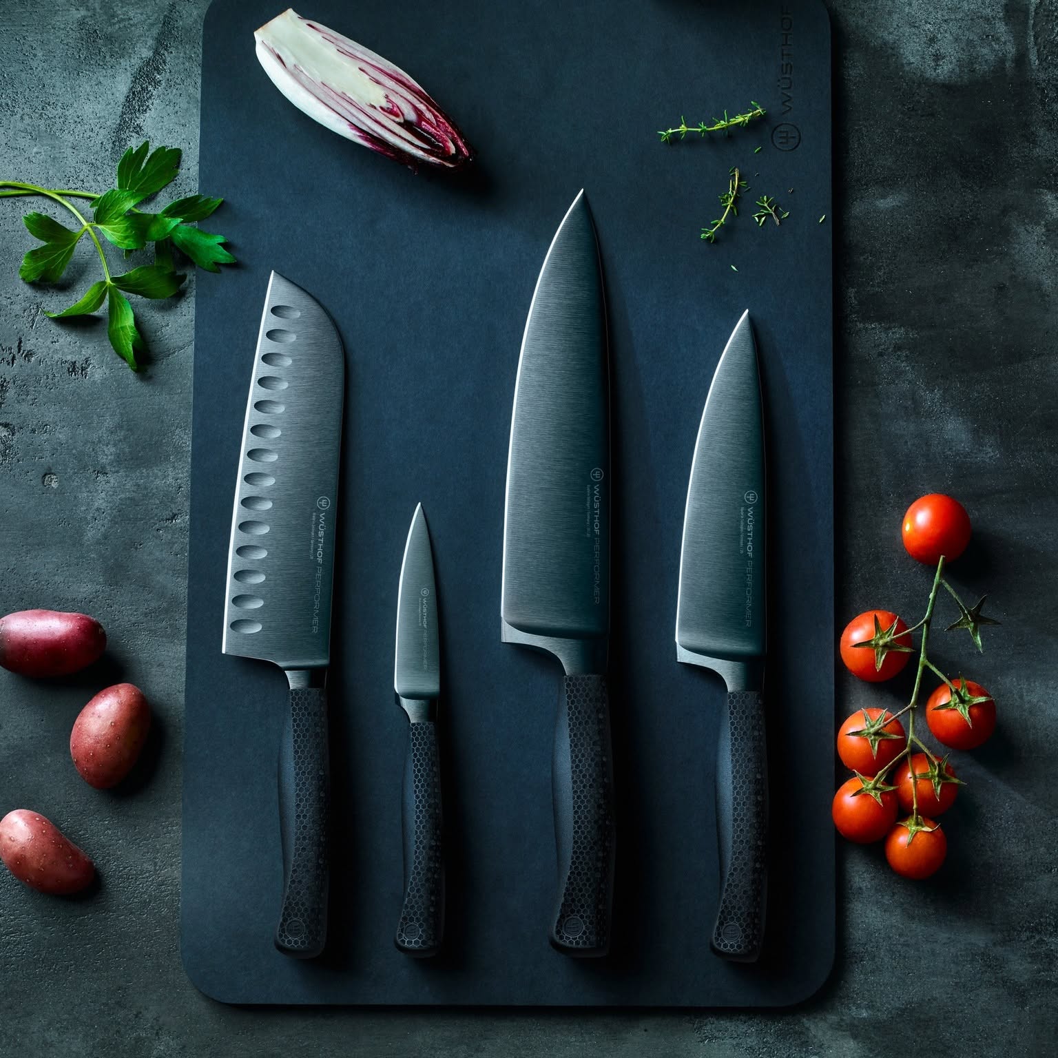 Knives, sharpeners and cutting boards