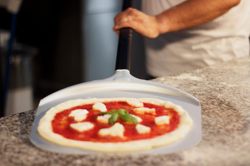 ALU.  RECT. PIZZA PEEL 33X33 CM H 120
