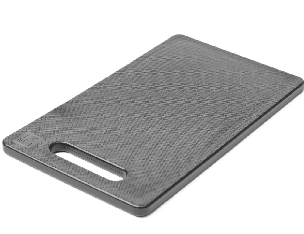 32,5X26,5X1 CM CUTTING BOARD W/HAND BLAC