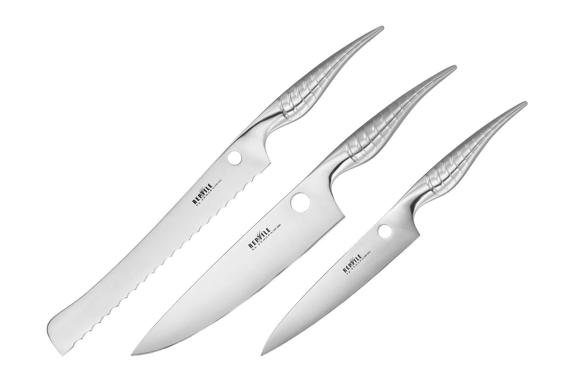 SAMURA REPTILE SET OF 3 KITCHEN KNIVES: