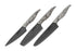 SAMURA INCA KITCHEN SET OF 3 KNIVES, BLACK