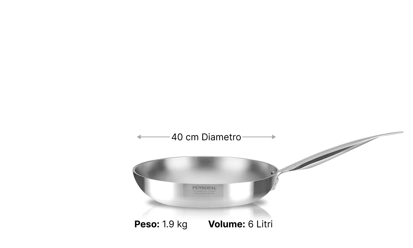 ALUMINUM 40CM LOW FRY PAN INDUCTION